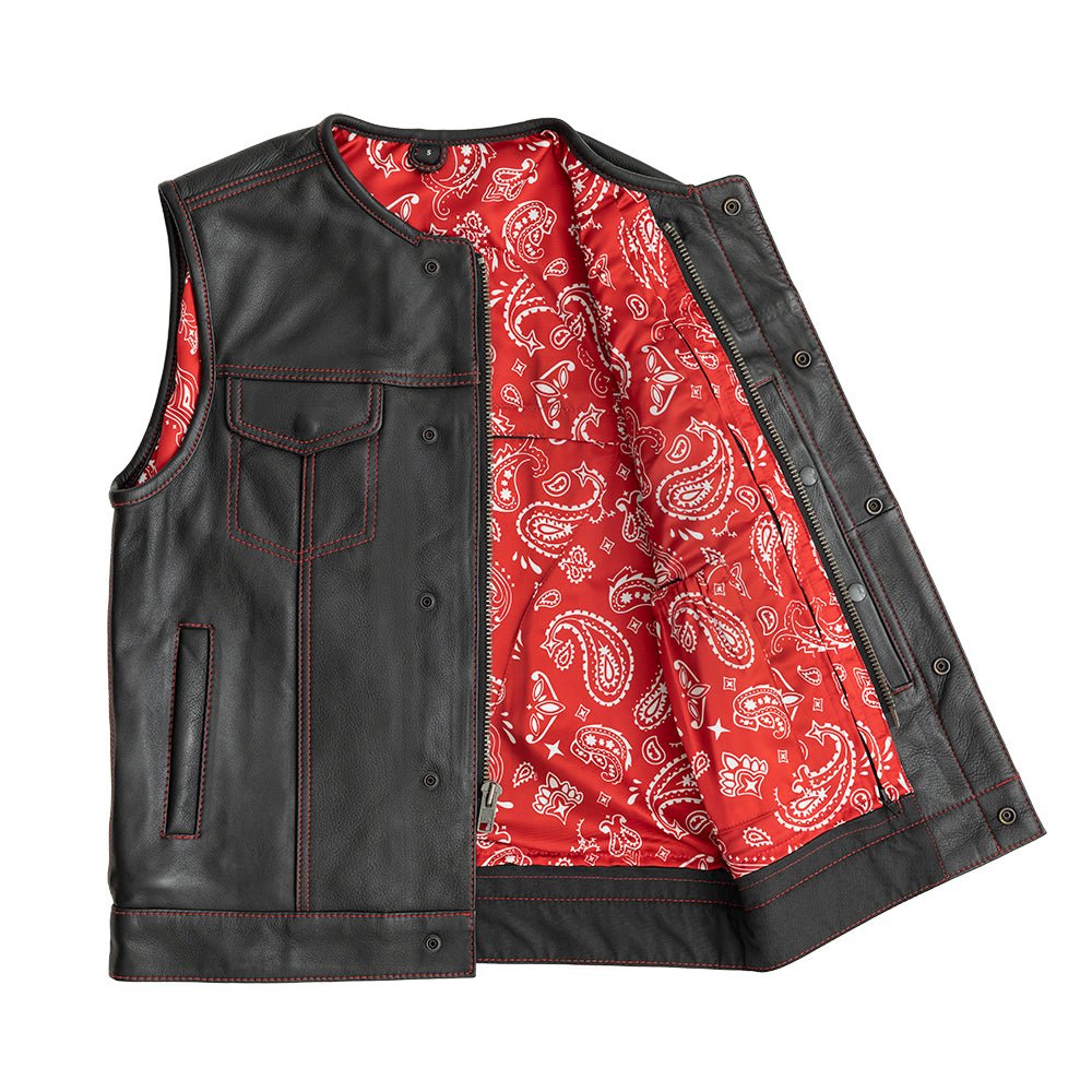 Bandit Men's Leather Motorcycle Vest Men's Leather Vest Vests