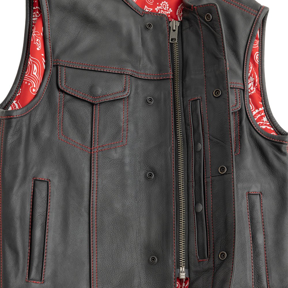 Bandit Men's Leather Motorcycle Vest Men's Leather Vest Vests