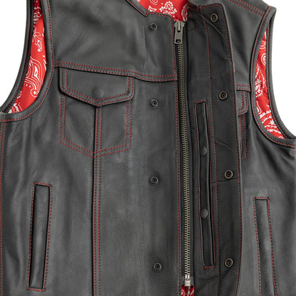 Bandit Men's Leather Motorcycle Vest Men's Leather Vest Vests