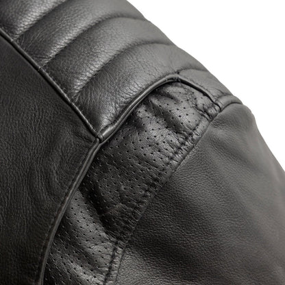 BiTurbo - Men's Leather Motorcycle Jacket Men's Leather Jacket Jackets