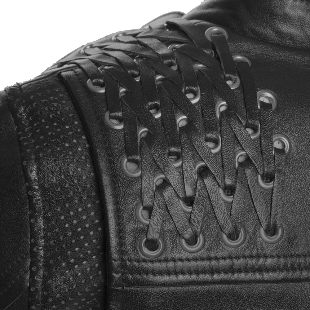 Black Widow - Women's Motorcycle Leather Jacket Women's Leather Jacket Jackets