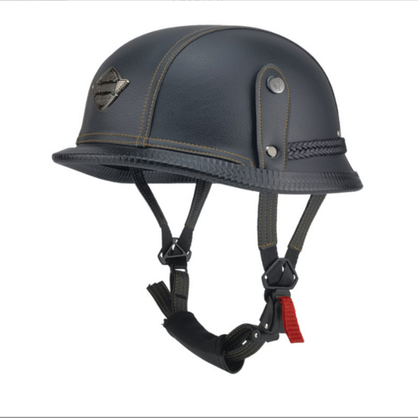 Shell Helmet Motorcycle D.O.T Certified German Style Retro Half Shell Helmet | American Legend ...