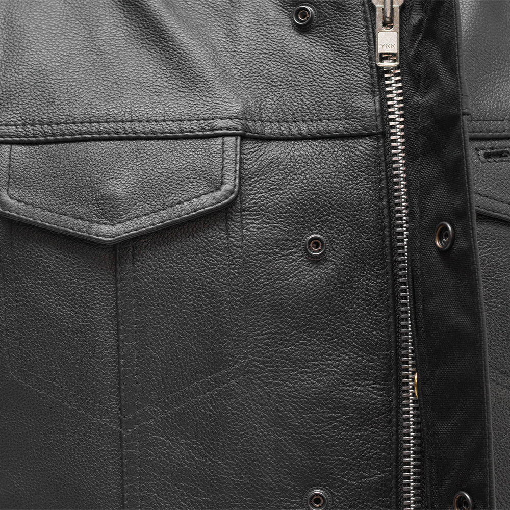 Blaster Men's Leather Motorcycle Vest Men's Leather Vest Vests
