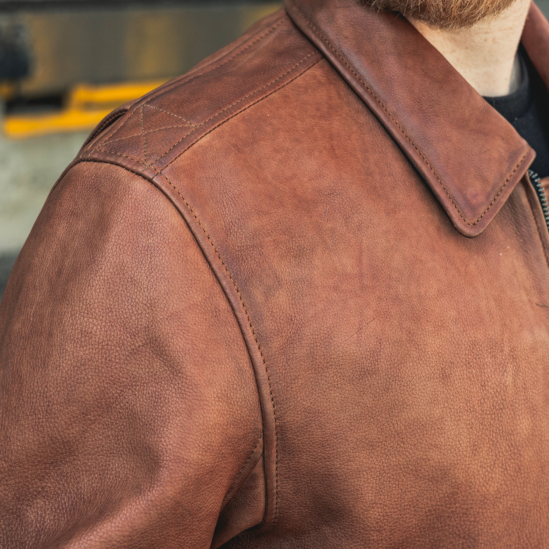 Moto Bomber - Men's Leather Jacket Men's Leather Jacket Jackets