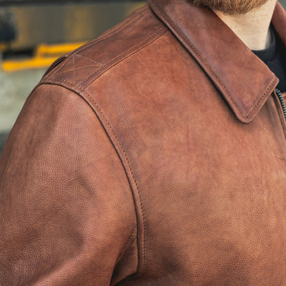 Moto Bomber - Men's Leather Jacket Men's Leather Jacket Jackets