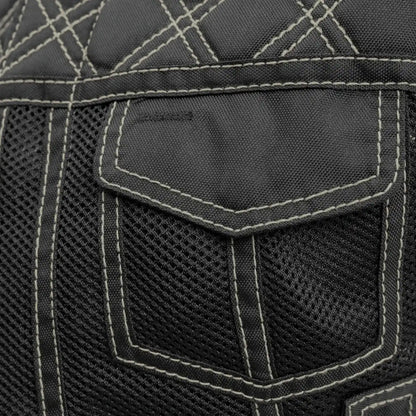 Bonnie Moto Mesh Women's Motorcycle Vest - Diamond Quilt Women's Moto Mesh Vest Vests