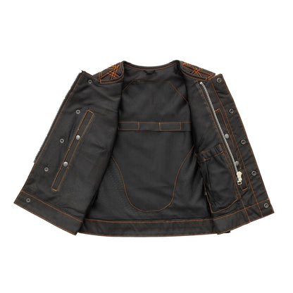 Bonnie Moto Mesh Women's Motorcycle Vest - Diamond Quilt Women's Moto Mesh Vest Vests
