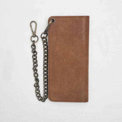 LARGE TRUCKER - Vegetable Tanned Leather Wallet Leather Wallet Accessories