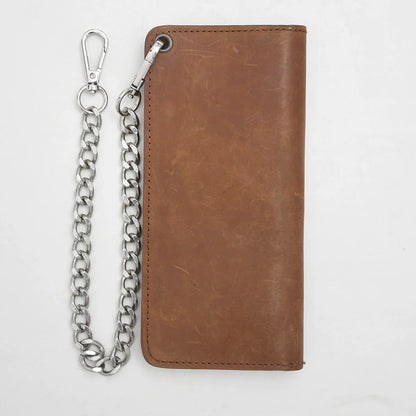 LARGE TRUCKER - Vegetable Tanned Leather Wallet Leather Wallet Accessories