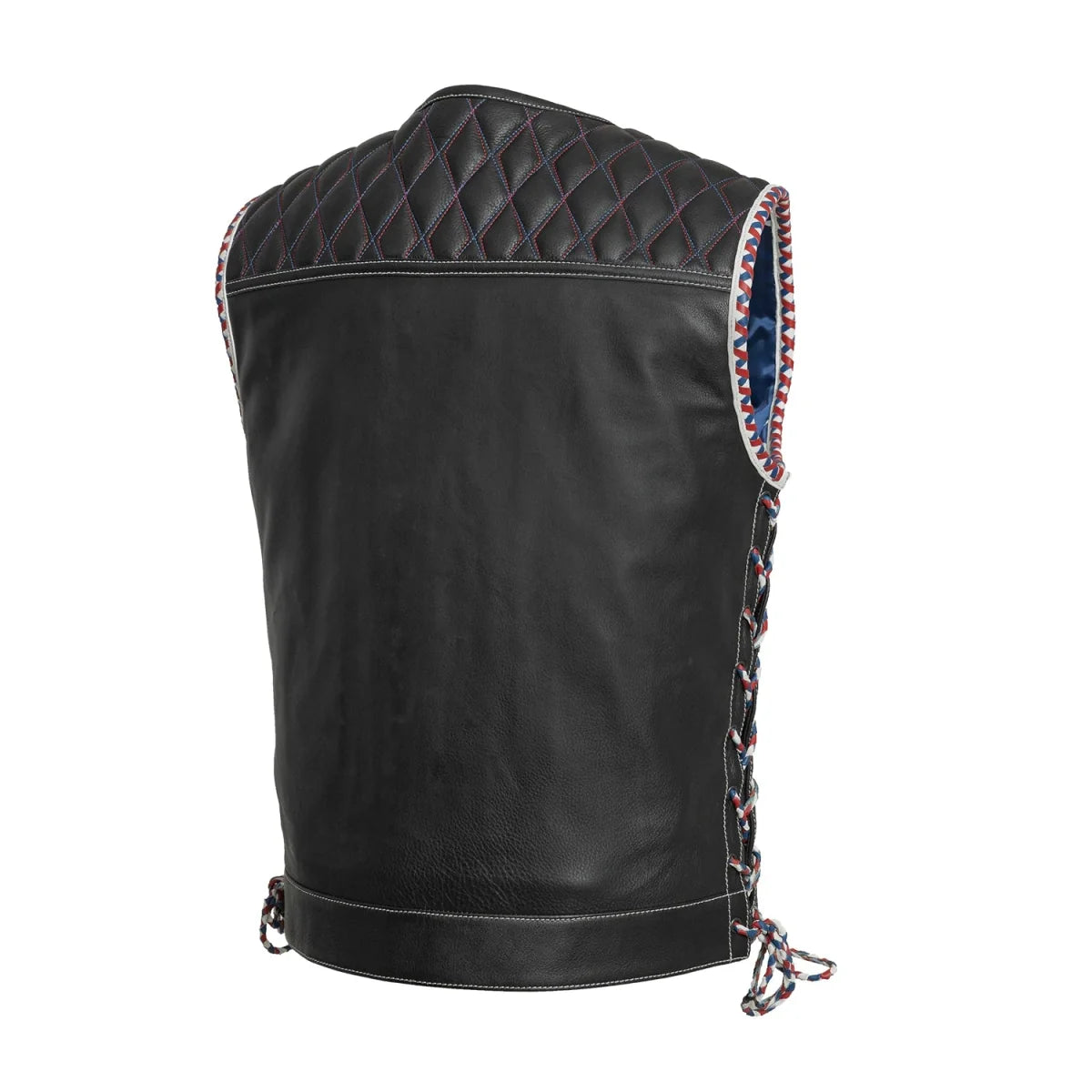Captain Men's Motorcycle Leather Vest Men's Leather Vest Vests