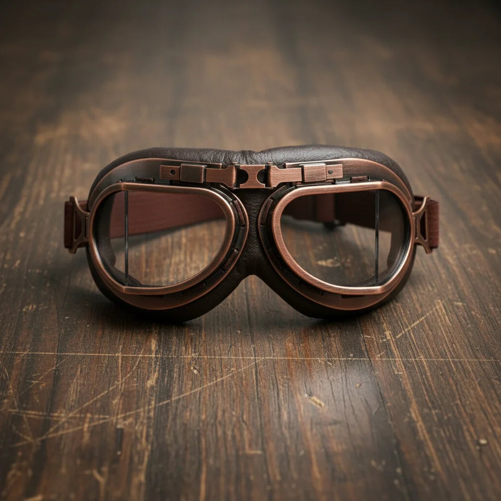 Vintage Aviator Motorcycle Goggles