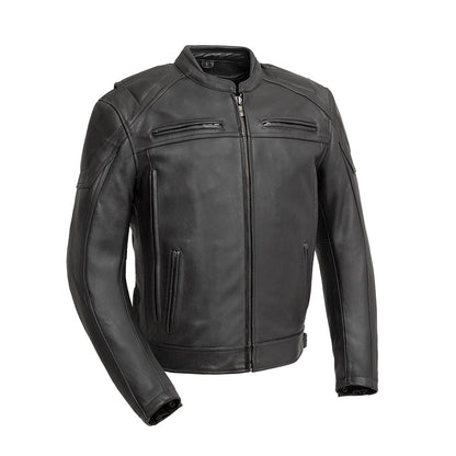 Chaos - Men's Leather Motorcycle Jacket Men's Leather Jacket Jackets Black S