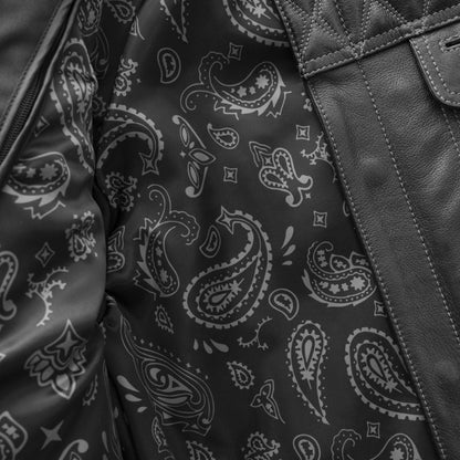 Cinder Men's Cafe Style Leather Jacket Men's Leather Jacket Jackets
