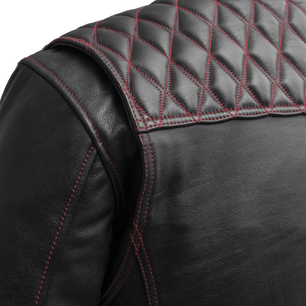 Cinder Men's Cafe Style Leather Jacket Men's Leather Jacket Jackets