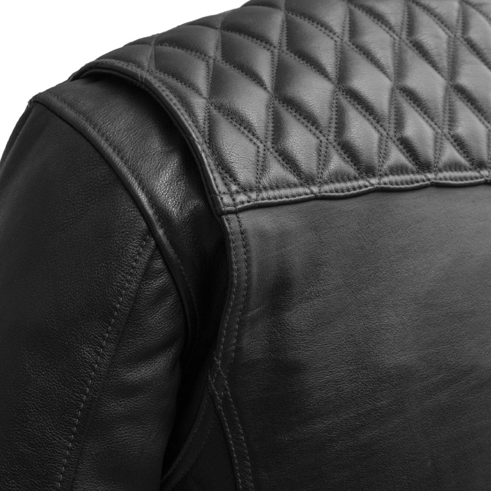 Cinder Men's Cafe Style Leather Jacket Men's Leather Jacket Jackets