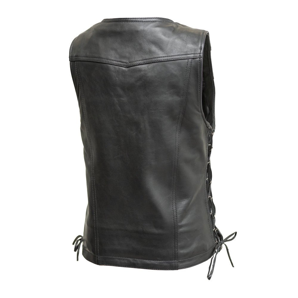 Cindy - Women's Motorcycle Sheepskin Vest Women's Leather Vest Vests