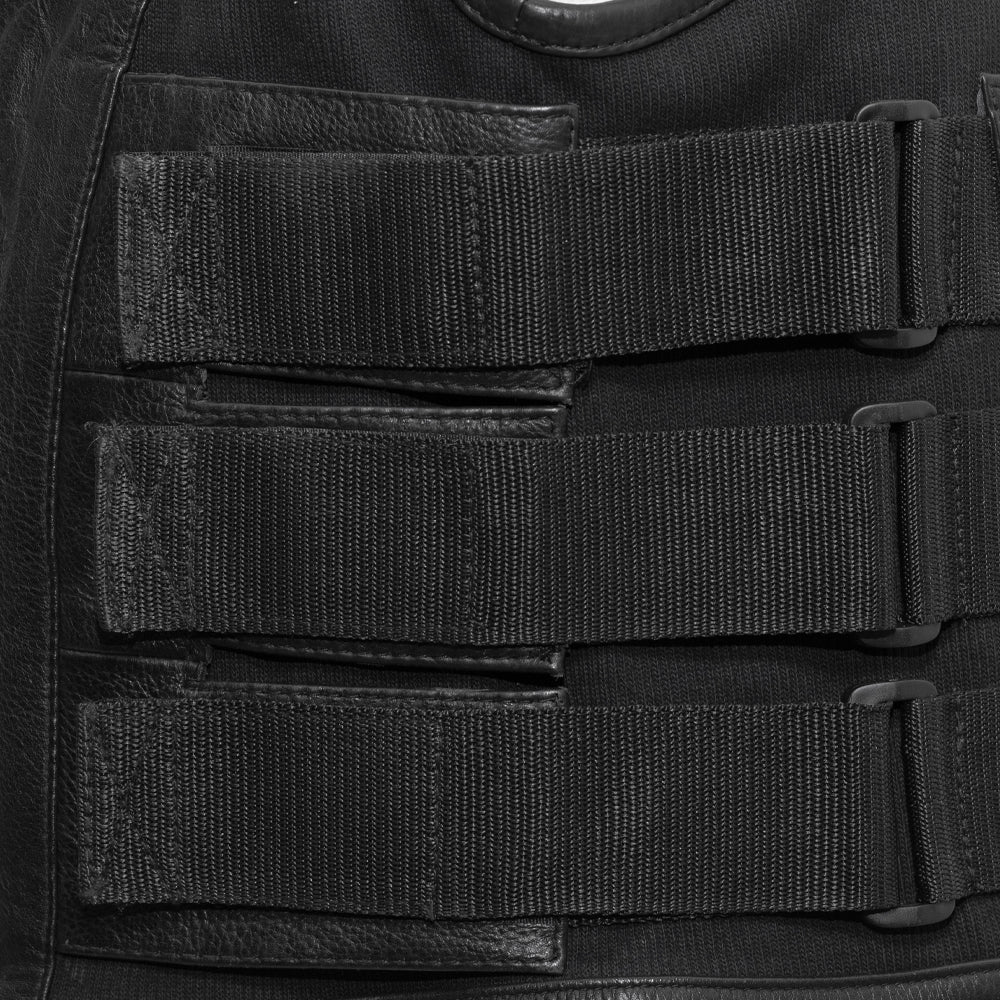 Commando Men's Leather Swat Style Motorcycle Vest Men's Leather Vest Vests