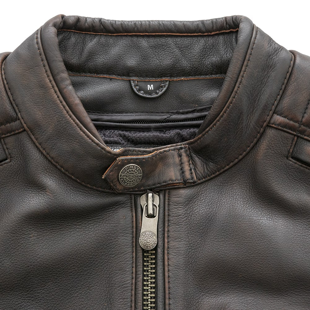 Crusader Men's Motorcycle Leather Jacket Men's Leather Jacket Jackets