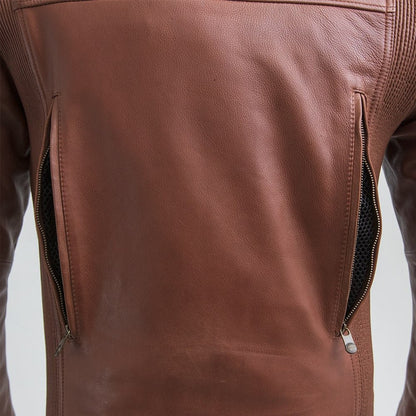 Crusader Men's Motorcycle Leather Jacket Men's Leather Jacket Jackets