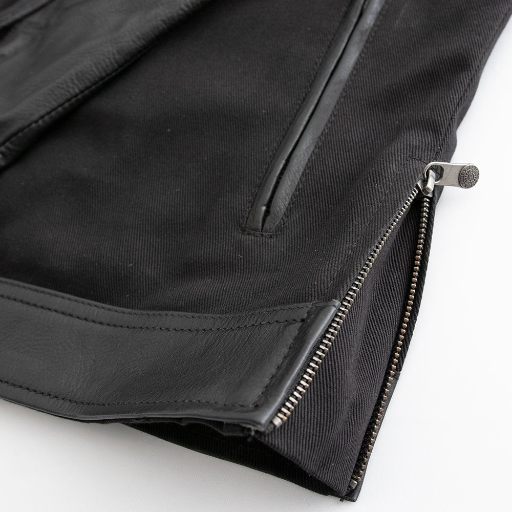 Daredevil Men's Motorcycle Twill/Leather Jacket Men's Twill Jacket Jackets