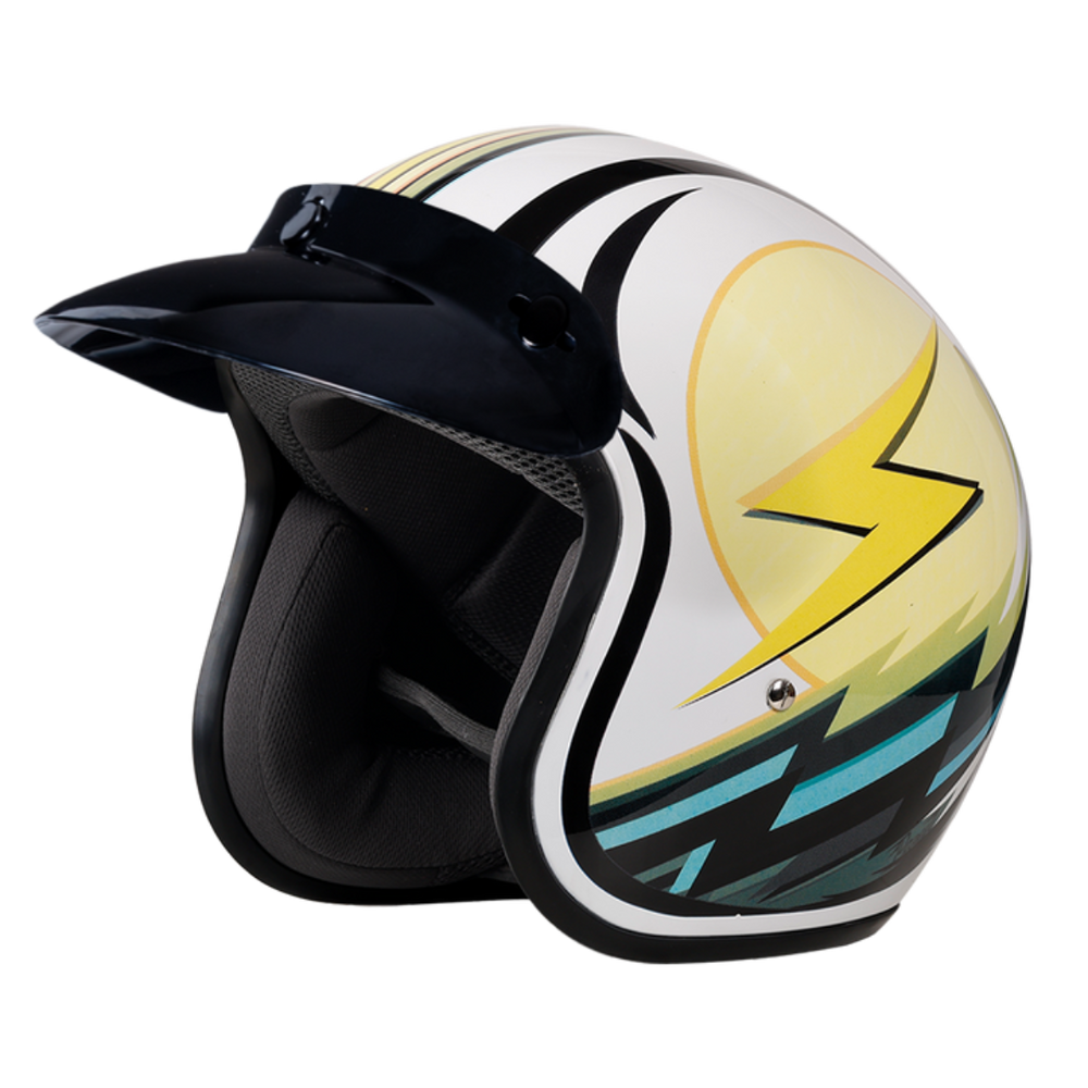 Daytona D.O.T Cruiser - w/Lightning Open Face Helmet