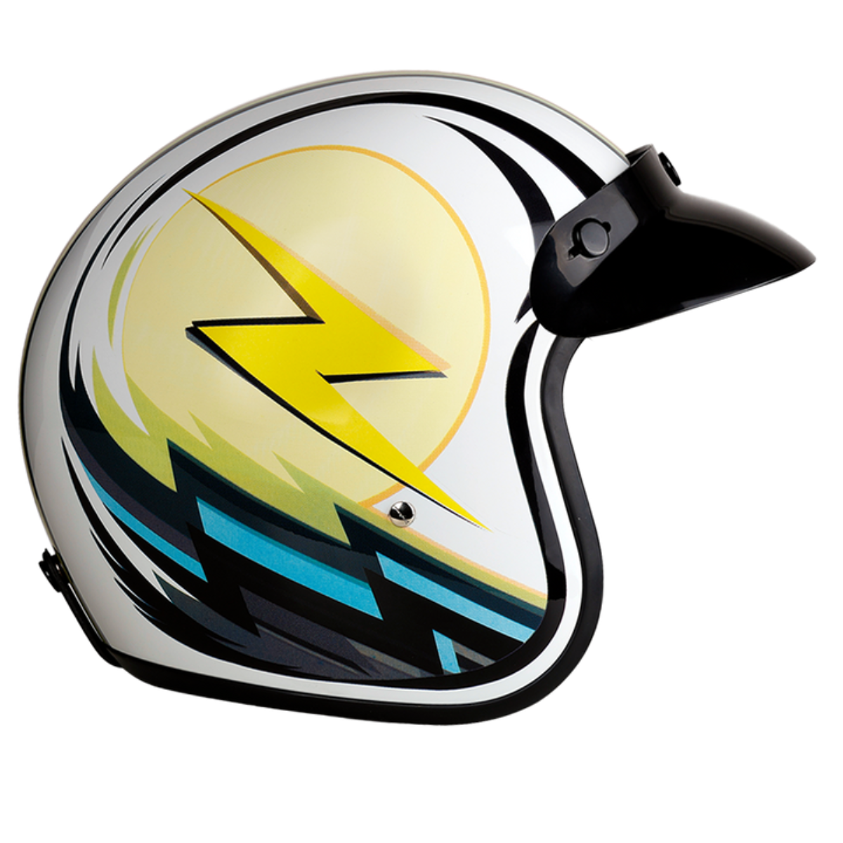 Daytona D.O.T Cruiser - w/Lightning Open Face Helmet