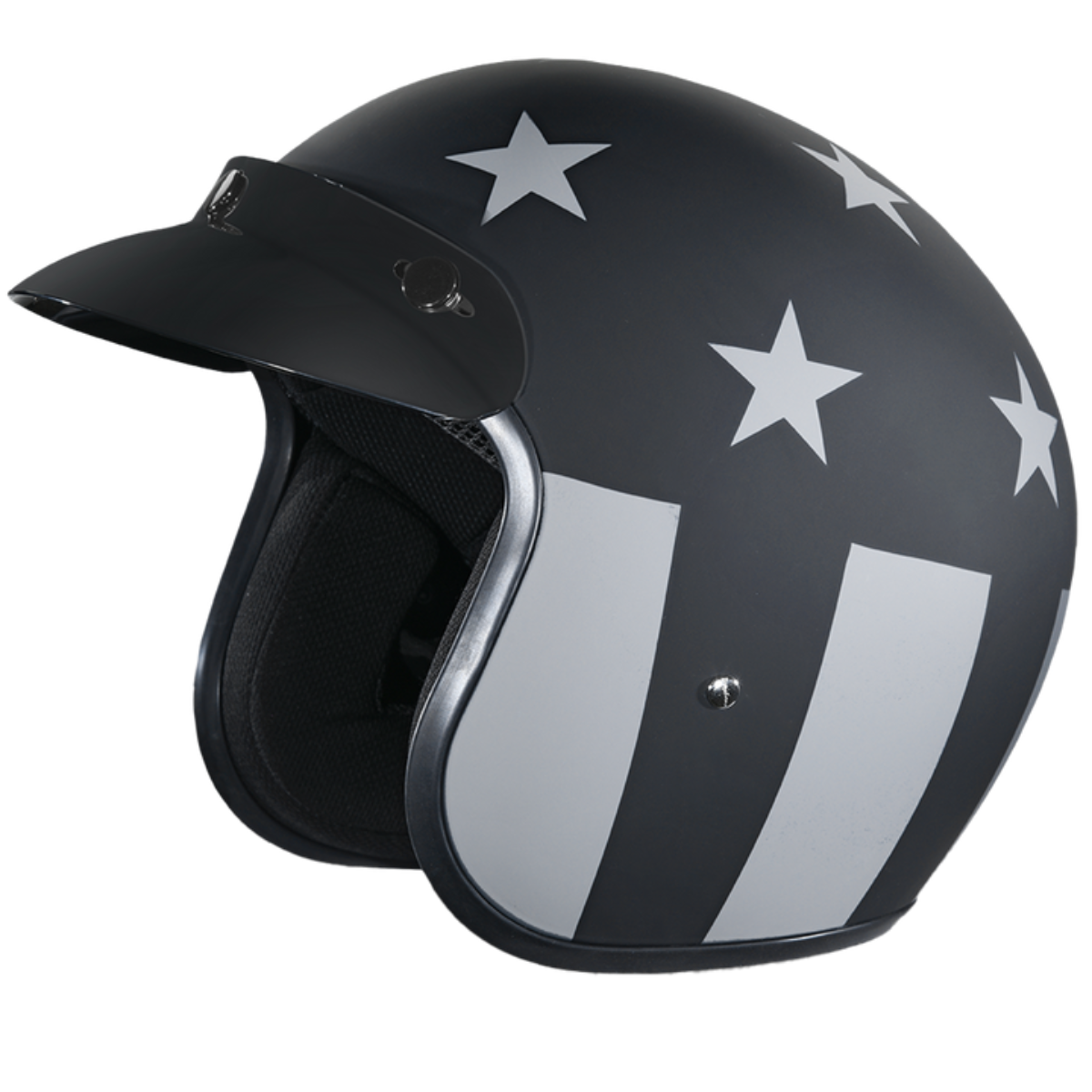 Daytona D.O.T Cruiser - w/Captain America Stealth Open Face Helmet