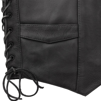 Deadwood Men's Motorcycle Western Style Leather Vest Men's Western Vest Vests