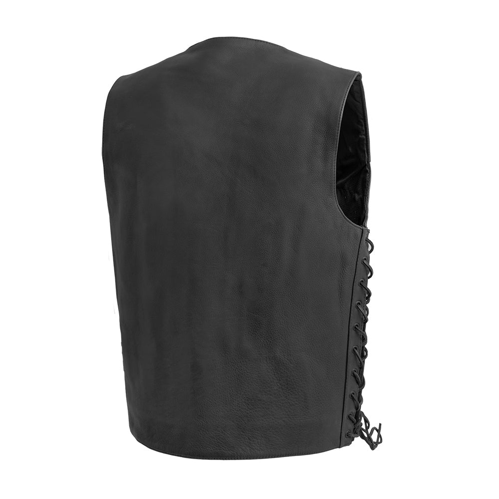 Deadwood Men's Motorcycle Western Style Leather Vest Men's Western Vest Vests