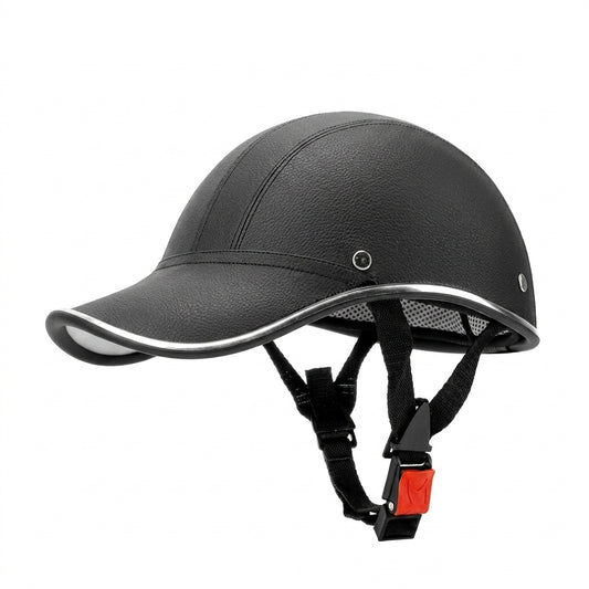 Motorcycle Helmet - 2024 New Motorcycle Half Helmet Baseball Cap Half