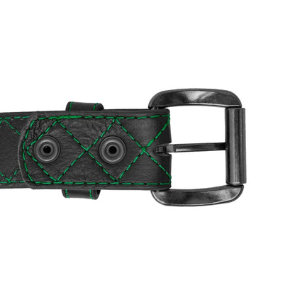 Diamond Quilted Leather Belt Belt Accessories