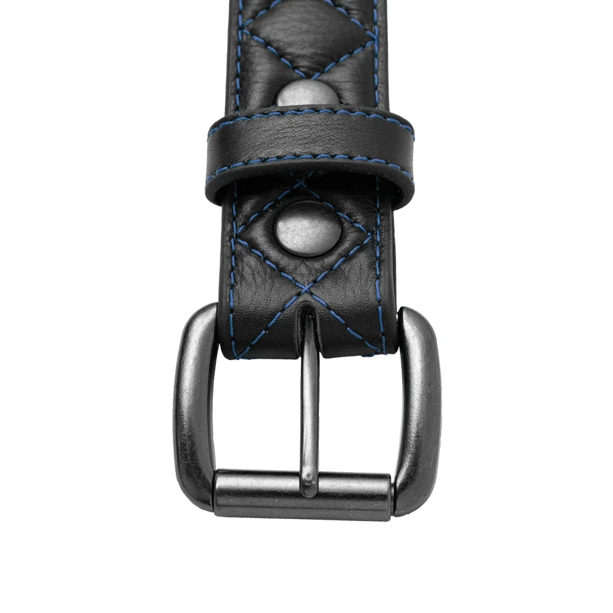 Diamond Quilted Leather Belt Belt Accessories
