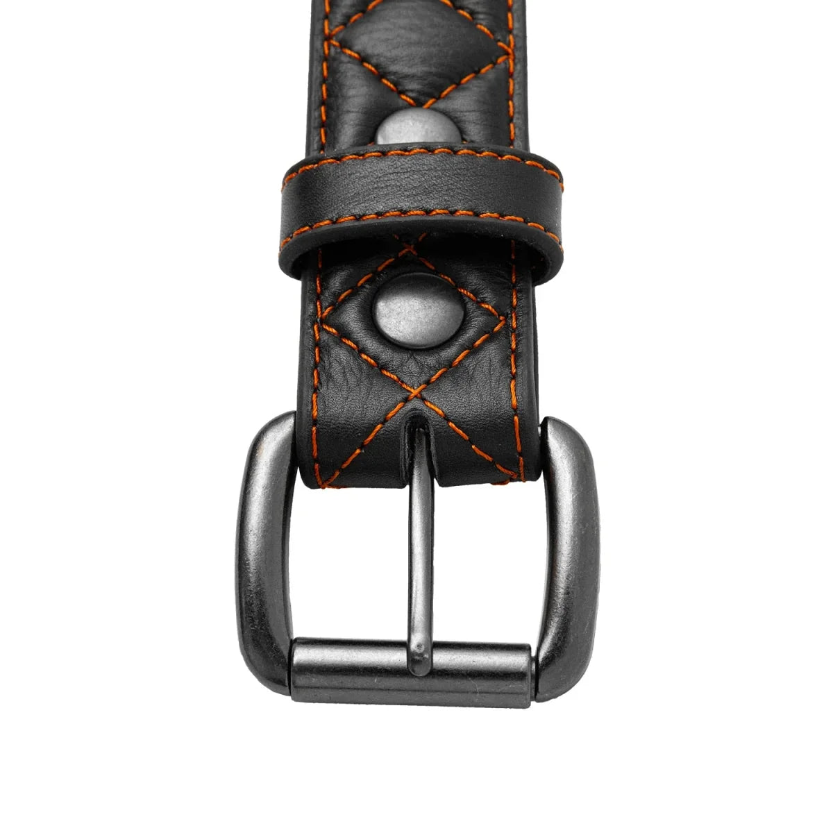 Diamond Quilted Leather Belt Belt Accessories