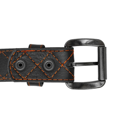 Diamond Quilted Leather Belt Belt Accessories