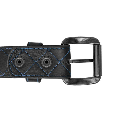 Diamond Quilted Leather Belt Belt Accessories