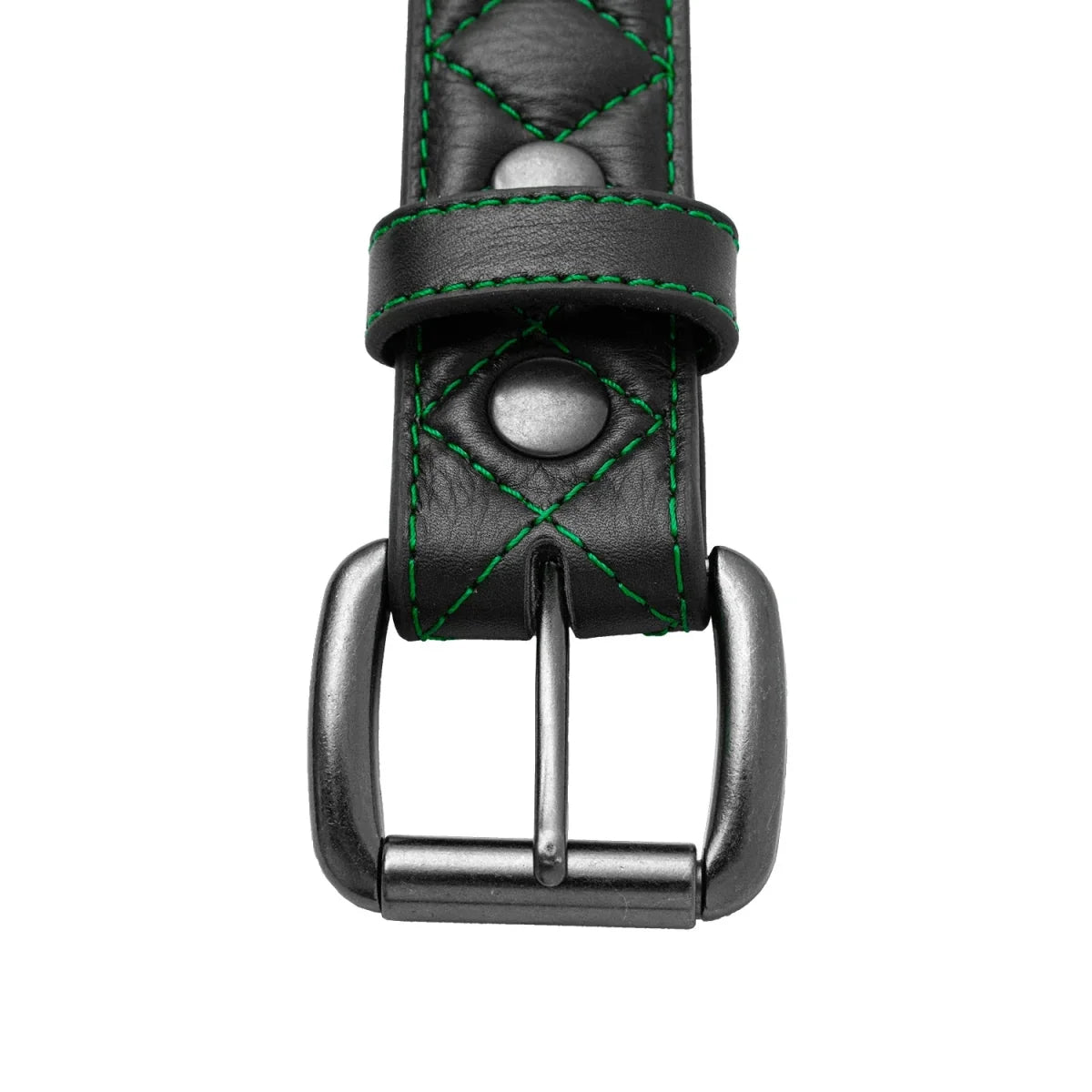Diamond Quilted Leather Belt Belt Accessories
