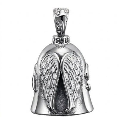 Stainless Steel Biker Ring - Retro Motorcycle Wind Domineering Angel W