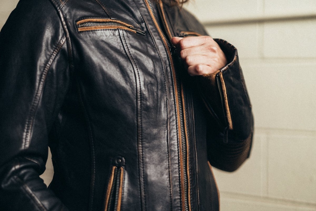 Electra - Women's Motorcycle Leather Jacket Women's Leather Jacket Jackets