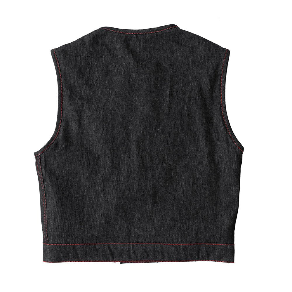 Ember Men's Motorcycle Denim Vest Men's Denim Vest Vests