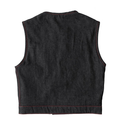 Ember Men's Motorcycle Denim Vest Men's Denim Vest Vests