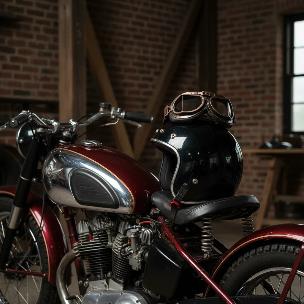 Vintage Aviator Motorcycle Goggles