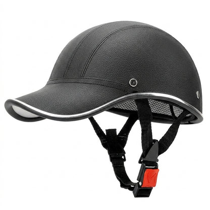Motorcycle Helmet - 2024 New Motorcycle Half Helmet Baseball Cap Half