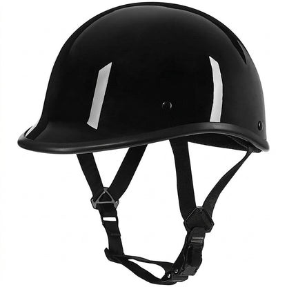 Motorcycle Helmet - Classic Retro Open Face  Small Half Beanie Skull C