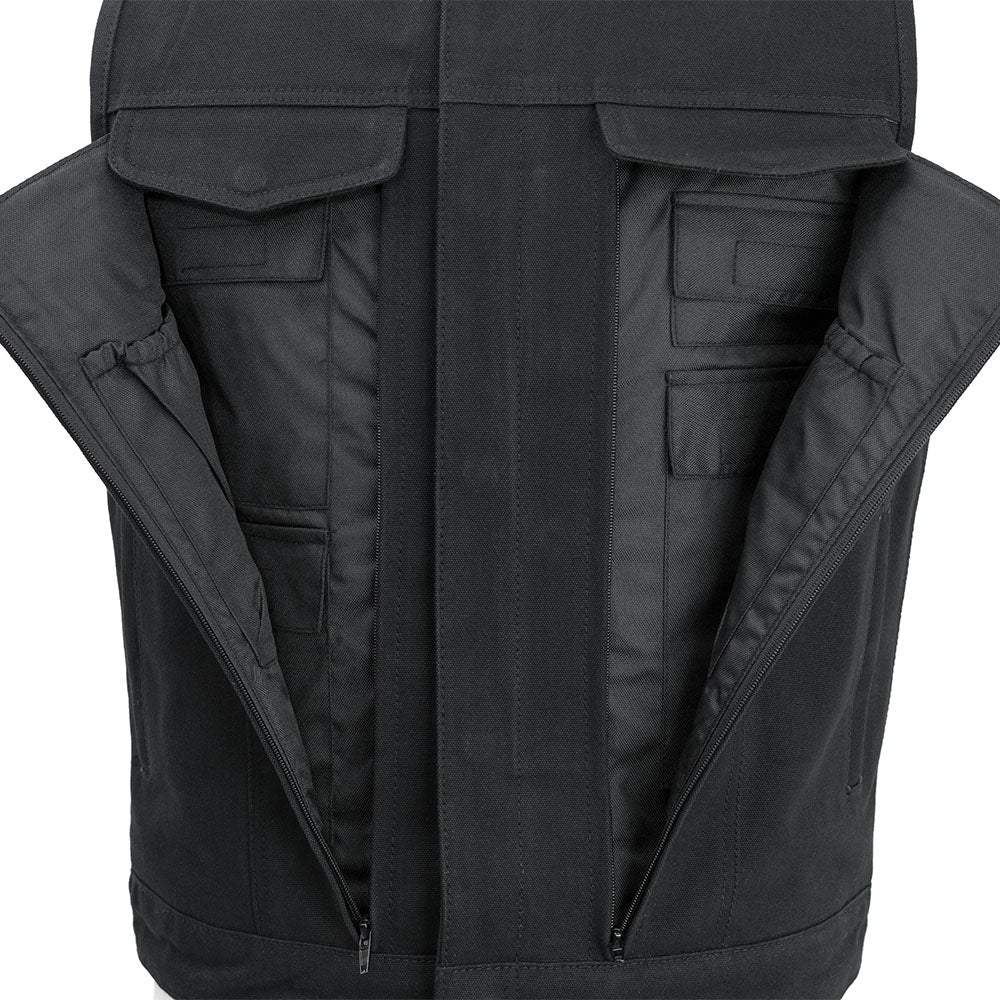Fairfax V2 Men's Motorcycle Canvas Vest Men's Canvas Vests Vests