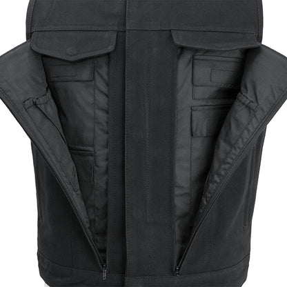 Fairfax V2 Men's Motorcycle Canvas Vest Men's Canvas Vests Vests