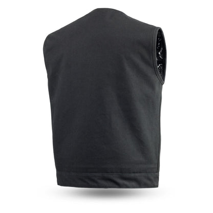 Fairfax V2 Men's Motorcycle Canvas Vest Men's Canvas Vests Vests