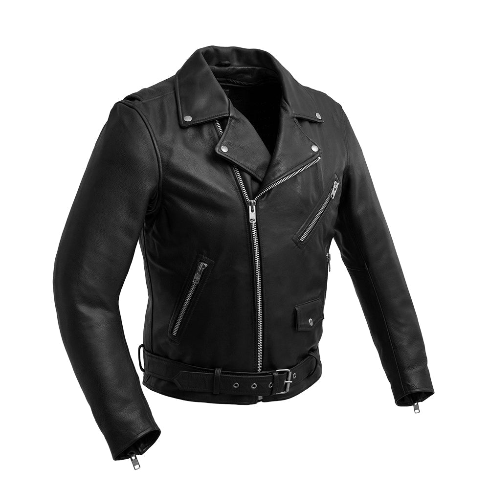 Fillmore Men's Motorcycle Leather Jacket Men's Leather Jacket Jackets Black XS