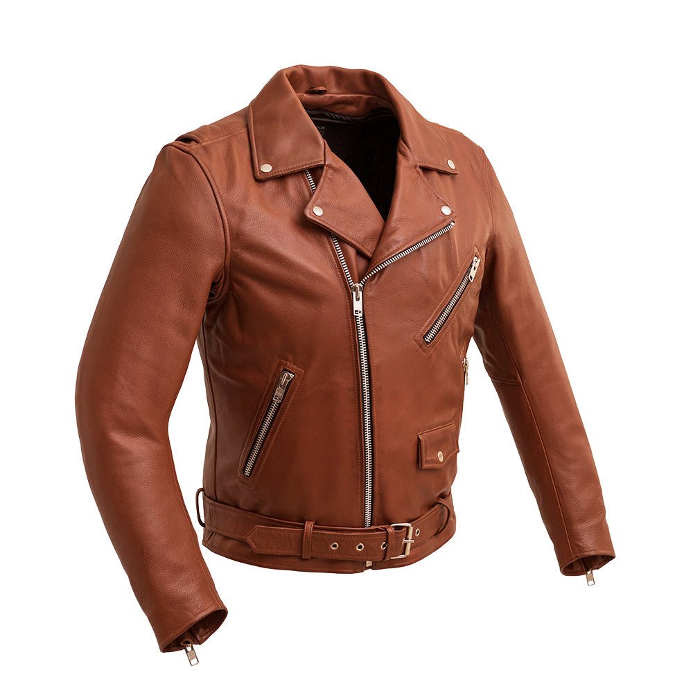 Fillmore Men's Motorcycle Leather Jacket Men's Leather Jacket Jackets Whiskey XS