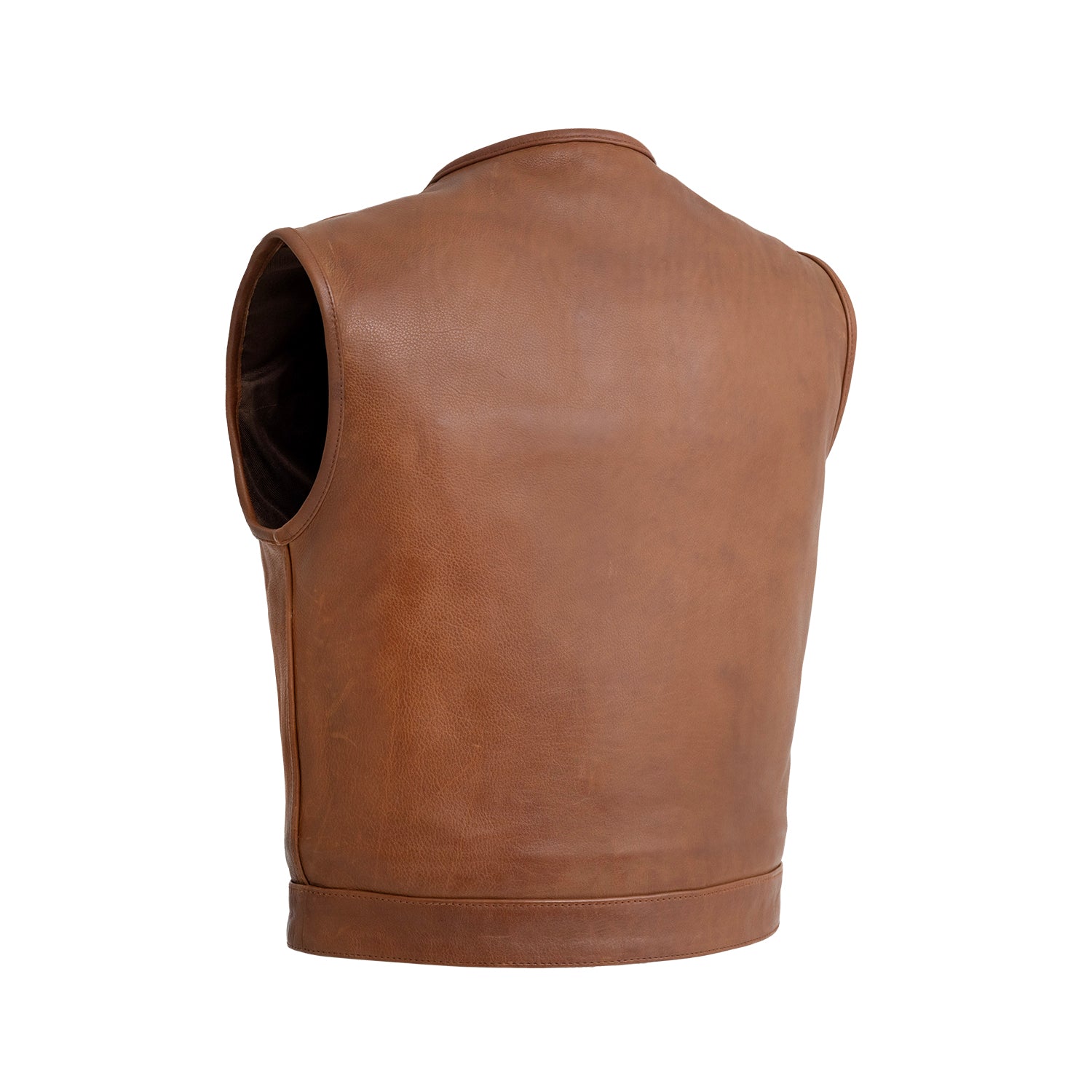 Lowside Men's Motorcycle Leather Vest Men's Leather Vest Vests