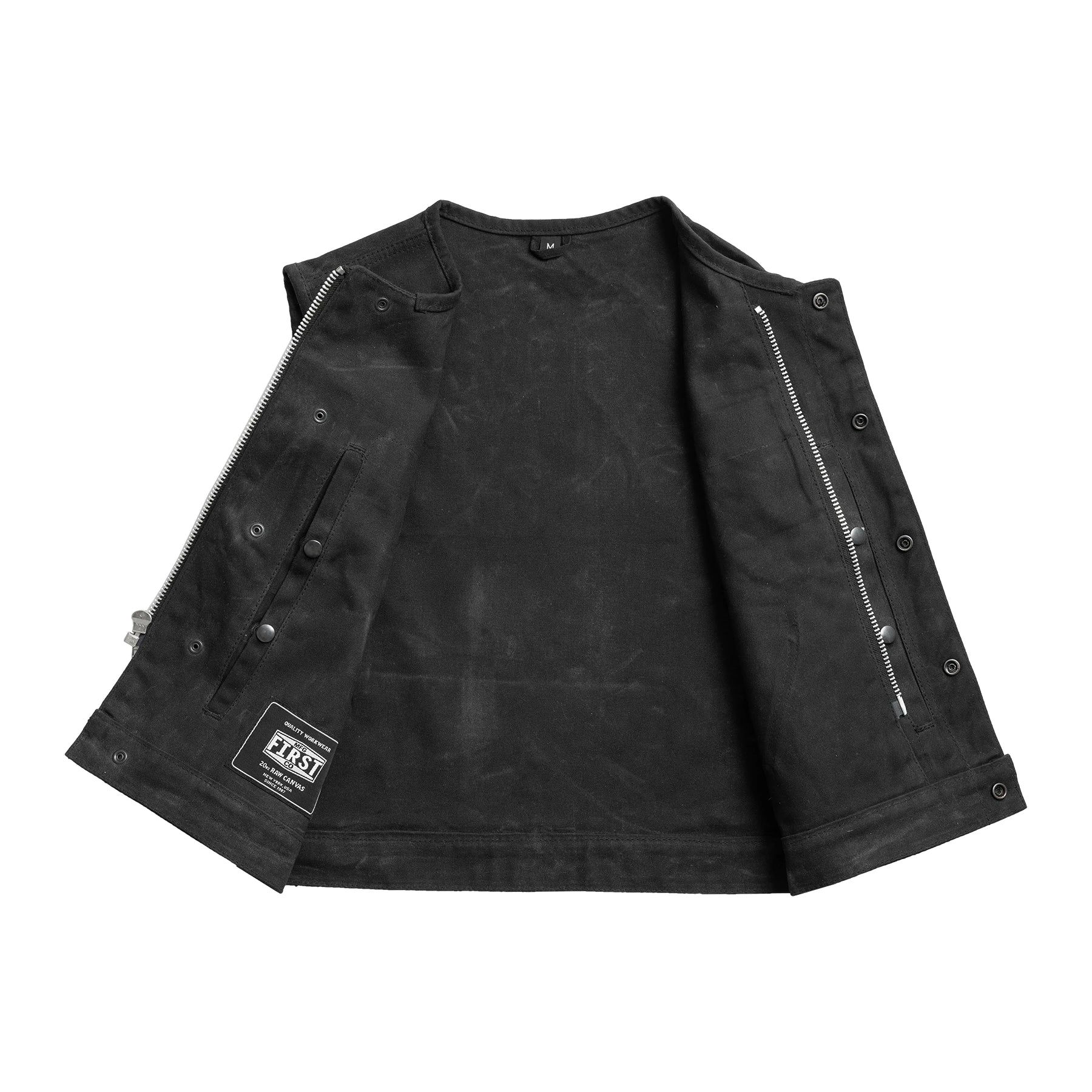 Lowside - Waxed Men's Motorcycle Canvas Vest Men's Canvas Vests Vests